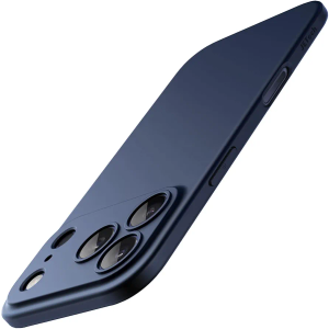 JETech Slim Case for iPhone 17 Pro 6.3-Inch, Ultra-Thin Lightweight Minimalist Phone Cover with Camera Lens Protection, Matte Anti-Fingerprint Finish (Dark Blue)