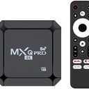 MXQ Pro 5G Android 14.0 TV Box 2025 Upgraded Ram 2GB ROM 16GB Dual Band 2.4G/5.8GHz WiFi6 BT5.0 4K AV1 USB 3.0 Ultra HD Voice Control Smart Home Player