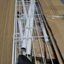 ULIFHOME U17 Wall-Mounted Over The Washer Dryer Shelves Without Moving Machines, Laundry Room Rack with Adjustable Shelves and Hanger Rod, 35" W x 22" D x 86.2" H, Holds 352 lbs, White