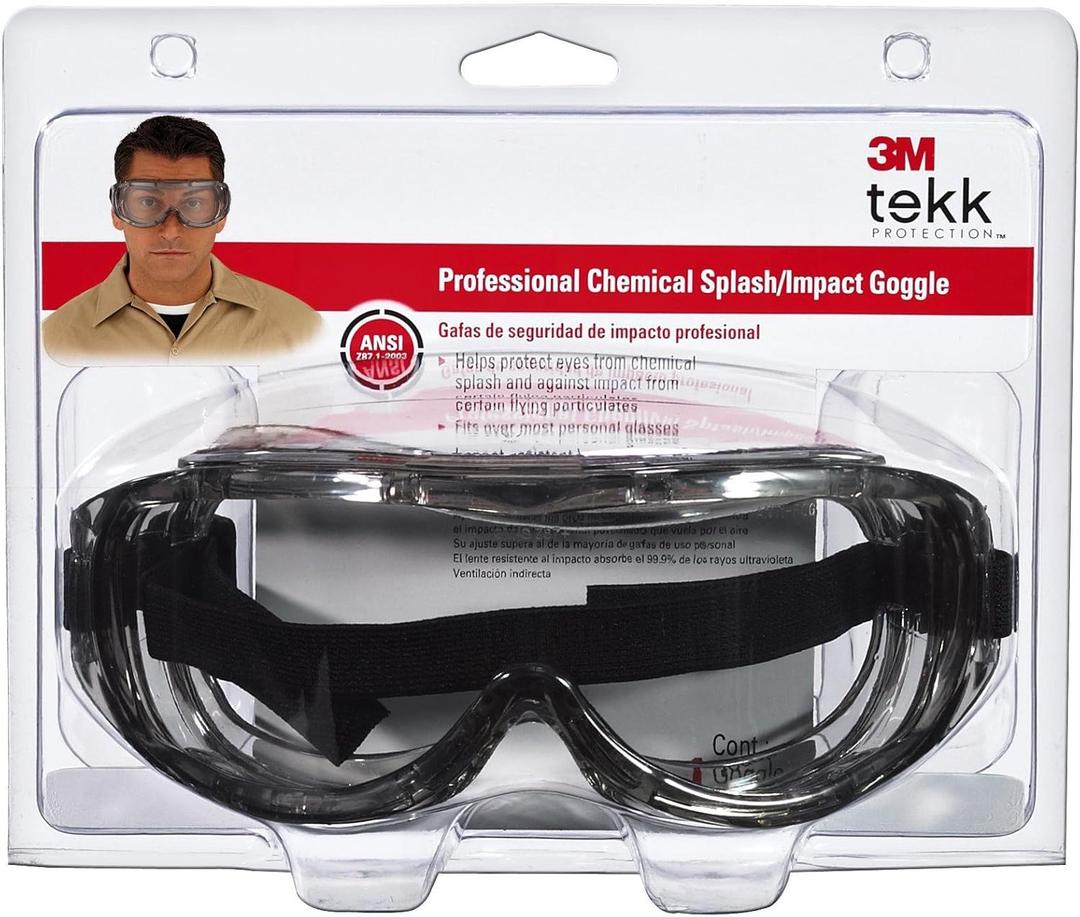 3M 91264-80025 Professional Chemical Splash & Impact Goggle