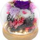 Personalized, Birthday Gifts for Women Preserved Flowers Eternal Roses in Elegant Box - Thoughtful, for Women,Valentines Day Gifts for Her Wife Mom or Grandma