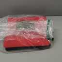 Trading Card Binder, 9 Pocket Fit 1404 Cards - Metal D-Ring Card Holder with 78 Double-Sided Clear Pages, Top-Loading Collectors Album -Red