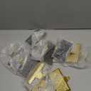 12 Pack Shiny Glitter Christmas Stocking Holders, Heavy Duty Mantel Hangers Fireplace Hooks Grip Bases for Tables Window Decor Xmas Holiday Party Indoor Decoration (Gold)