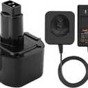 Shentec 3.0Ah 9.6V Battery Compatible with DW9062 DW9061 DE9036 DE9061 DE9062 DW9614 DW050 and Black & Decker PS120 Fire Storm Ni-MH Battery(Battery Charger Included)