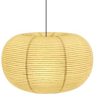 Hytsoeee(19.69Inch) Large Paper Lantern, Beige Apple Lamp Shade, Bohemian Style Lantern Pendant Light Shade, Suitable for Indoor Ceiling Decor (19.69)