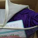 50ft×15ft Deep Purple Backdrop Curtain for Wedding Parties, W5' x H15'