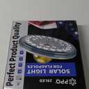 PPQ Flag Pole Light Solar Powered, 29 LED Extra Bright Silver Flagpole Light for 15-30 Ft Poles, Waterproof Lighting on Outdoor Pole Top, Long Hour Dusk to Dawn Auto On/Off