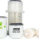 5/16" In-Line Fuel Air Oil HST Filter Kit Compatible with Kubota G1700 G1800 G1900 G2000 GF1800 GF1800E GF1800E-R-2 GF1800-R-2 HH150-32430 15852-11082 HH660-36060 12581-43012 Mower Air Cleaner