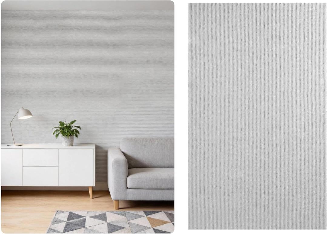 3D Wall Panels - 4PCS 47.2"x23.6" Faux Stone Peel and Stick Wall Covering - MCM Modified Clay Material for Home Art, Accent Brick, Modern Exterior/Interior Decoration, Covering 31 sq.ft