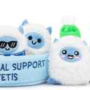 What DO You Meme? Emotional Support Yetis by Relatable, Cuddly Stuffed Animals, Plushies, and Cute Stuff, Great Gift Ideas for Loved Ones of All Ages, Includes 5 Plushies with Carrying Basket