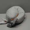 Boppy Anywhere Travel Nursing Pillow, Soft Gray, Plus Sized to Petite with Stretch Belt, Portable Nursing Pillow, Breastfeeding and Bottle-Feeding Support, Machine Washable (Pack of 1)