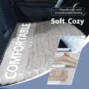Dog Car Seat Waterproof Bed Cover Non-Slip Car Back Seat Soft and Comfortabl Pet Bed Mat Car Blanket for Travel Backseat Extender Seat Covers Dog Bed for Cars Trucks and SUVs (Brown Cover 23.6 x 51)