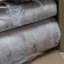 Washable Area Rugs 6'x9' Non-Slip Modern Abstract Soft for Living Room Entryway Bedroom Nursery, Print Pattern, Purple Grey Cream Yellow