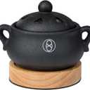 Electric Incense Burner with Timer, Frankincense Resin Burner, Oud Bakhoor Burner, Charcoal Free Quick How-to, Made Easy, No Open Flame, Eliminate Fire Hazards, Safer.