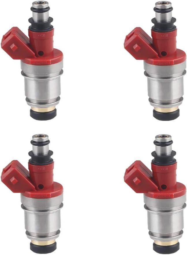 JDMON Fuel Injectors Compatible with Nissan Pickup D21 2.4L 1990-1994 16600-86G00 1660086G00 4pcs
