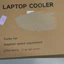 llano RGB Laptop Cooling Pad, Gaming Laptop Cooler with Powerful Turbofan, Fast Cooling Laptop 15.6-21in, Adjustable Speed, Touch Control, LCD Screen