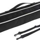 Jiayouy Lightweight 17 Hole Flute Case Cover Bag Carry Bag with Adjustable Shoulder Strap & Plush Lining Black 17.3"x 3.5"x 2.17"