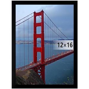 BESCRCL 12x16 Frame Wall Hanging Picture Frames, Black, 2 Pack