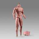 1:6 Scale Male Action Figure 12 Inch Flexible Muscle Male Figure Body Doll Miniature Figure Without Head Sculpt