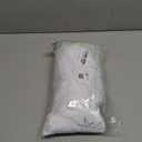 COOLWUFAN 48 Inches Faux Fur Christmas Tree Skirt for Xmas Tree Holiday Party Decorations White Plush Silver Sequin Snowflake (Silver)