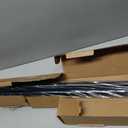 Ivilon Drapery Treatment Window Curtain Rod - Square Design 1 1/8 Rod. 72 to 144 Inch. Black