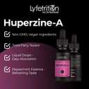 Lyfetrition Huperzine- A Supplement 380 mg, 4 Oz Liquid, 220 Servings, Made in USA, Quick Absorption, Quality Potent Ingredients, Third-Party Tested, Non-GMO, GMP Certified, Cruelty-Free Products