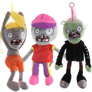JHESAO 3PCS Plants and Zombies Plush Zombies Toys PVZ Plushies 1 2 Stuffed Soft Doll Zombie