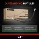 A-Premium Rear Passenger Brake Hydraulic Hose Compatible with Select Lincoln Models - Town Car Limousine 1998 1999 2000 2001 2002 4.6L - Replace# F8VZ2A442AA