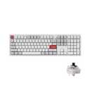 Keychron Q6 Pro Full-Size Bluetooth Custom Mechanical Keyboard for Mac Windows Linux, Full Aluminum QMK/VIA Programmable Knob KSA Double-Shot PBT Keycap Hot-Swappable K Pro Brown Switch-White