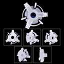 WILLBOND 50 Pieces Bobbin Holders Sewing Bobbin Small Clips Sewing Tool Accessory Clear Thread Clips Holder Tool