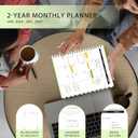2 x Ymumuda 2026 Planner-2 Year Monthly Planner 2026-2027, JAN.2026 - DEC.2027, 8.5" x 11", 26-27 Monthly Calendar,Large Planner with Spiral Bound, 24 Months Perfect for School OfficeSchedule (H-Grass Green)