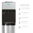 Brio 520 UV Self-Cleaning Bottleless Water Cooler Dispenser, UL Certified | Built-in 2 Stage Filtration (2 Free Replacement Filters Included) Reduces PFAS & Microplastics | 3 Temp (Hot Cold, Room)