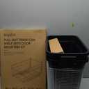 Insputer Double 40QT Pull Out Trash Can Under Cabinet, Heavy Duty Under Sink Garbage Bin Kit with Soft-Close Slides for Kitchen, Laundry, Requires Minimum Cabinets Opening 18" W X 24" D