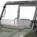 KEMIMOTO Front Vented Windshield Compatible With Polaris Ranger Midsize 570 500 SP/Crew 2015-2025, Scratch Resistant PC UTV Window Compatible With Ranger ETX EV Accessories Parts (Not Fit Full Size)