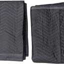 Heavy Duty Moving Blankets (2 Pack) - 72" x 80" Quilted Furniture Pads for Protecting & Wrapping - Professional Grade Shipping & Packing Supplies for Storage & Relocation