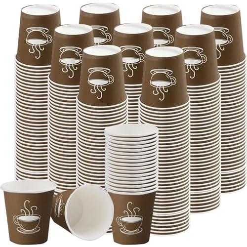 SZROBOY 100 Pcs 3 oz Paper Cups for Bathroom, Small Disposable Coffee Cups, Paper Espresso Cups, Hot/Cold Drinking Cups for Party, Picnic, Travel and Events
