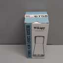 Bedside Night Water Carafe Set with Tumbler Glass, Clear Nightstand Carafe with Silicone Coaster for Bedroom and Guest Room, Glass Mouthwash Decanter for Bathroom (22 OZ)