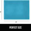 GORILLA GRIP Honeycomb Cat Litter Box Mat, Two Layer Trapping Waste Mats, Soft On Paws, Litter Box Supplies and Essentials for Indoor Cats, Traps Excess, Water Resistant for Floors, 24x15 Turquoise