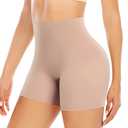 Werena Seamless Slip Shorts for Women Under Dress Shaping Boyshorts Panties Tummy Control Shapewear (#31 Seamless Beige, Small)