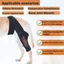 Dog Knee Brace for Leg, Adjustable Dog Braces for Torn ACL Support, Built in Side Stabilizers, Breathable Dogs Hip Brace for Arthritis Relief, Joint Stability and Post Surgery Recovery
