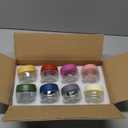 2 OZ Salad Dressing Jar 8 Pack, Airtight Leakproof Bulk Small Glass Sauce Jar with Lids, Reusable for Lunch Box, Bento, Travel & Meal Prep (2 OZ-8Pack)