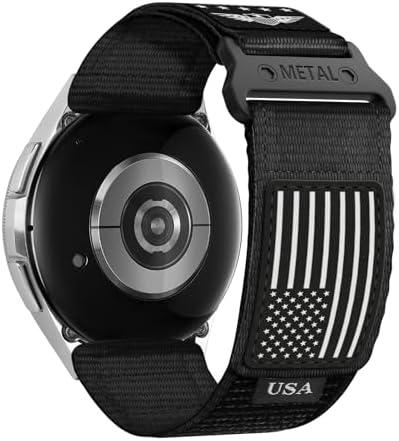 22mm Quick Release Watch Band for Samsung Galaxy Watch 3 Band 45mm/GalaxyWatch 46mm/Gear S3 Frontier/Classic for Men, Rugged Fabric Nylon Strap for Garmin Venu 3 2/Vivoactive 4/Forerunner 265/255