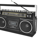 Cassette Player Boombox with Bluetooth, AM/FM/SW Radio & Record to USB, 24W Stereo Sound, 4 Power Modes, Portable Retro Stereo for Indoor Outdoor, Classic Black