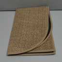 KIMODE Washable Kitchen Rugs Non Slip, Farmhouse Half Circle Kitchen Rugs, Absorbent Kitchen Mats for Floor 18"X27", Kitchen Floor Mat for Front of Sink, Entryway, Laundry Room Khaki (Beige)