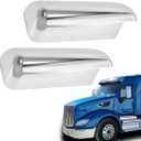 Door Mirror Chrome Cover fit for 2013-2022 Peterbilt 579 Truck Right Passenger Side (Pair)
