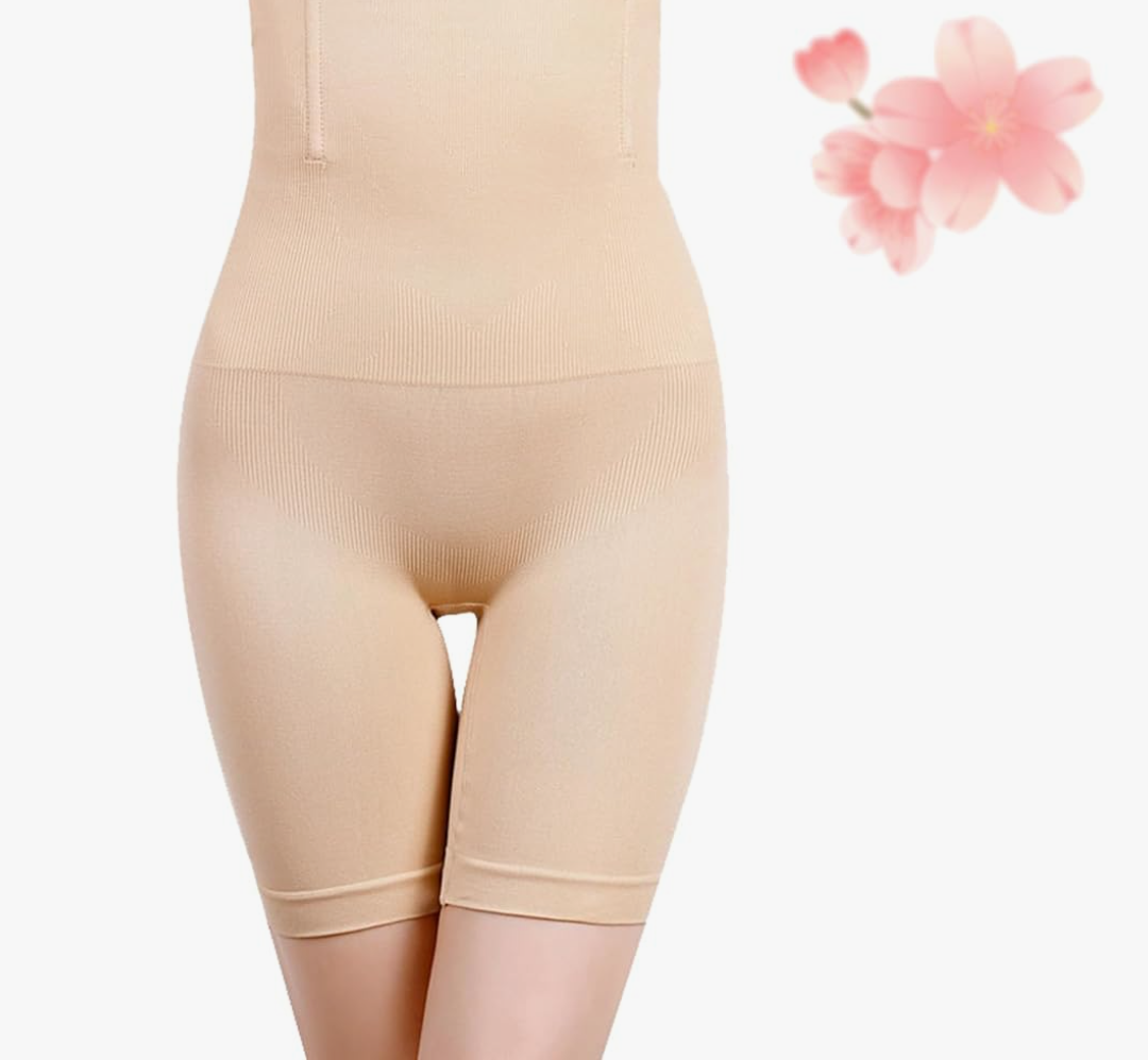 Silynia High Waist Tummy Pants, Tummy and Hip Lift Pants, Hip Lift Pants High Waisted Body Shaper for Women, Girdles Shorts L