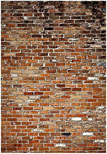 YYNXSY 5X7FT Brick Wall Background Primary Color Brick Background Large Fabric Brick Photo Background Baby Shower Birthday Party Wedding Graduation Home Decoration Photo Booth Prop Banner YY-6