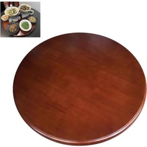 31.5 in Large Wooden Lazy Susan Turntable Silent Rotating Tabletop Tray