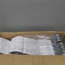 50 Pack Slim Plastic Clothes Hangers,White | 17.7 in adult size, 0.2 in profile, non-velvet ABS, anti-slip grooves, Closets/dorms/laundry