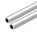 uxcell 6063 Aluminum Round Tube, 300mm Length 18mm OD 12mm Inner Dia Seamless Aluminum Straight Tubing 2 Pcs